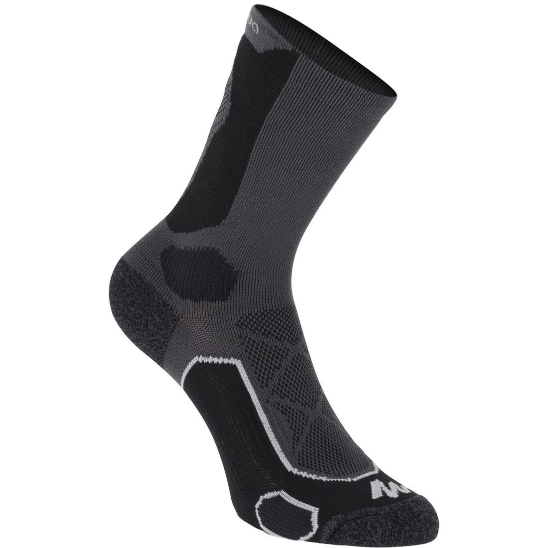 High-Top Walking Socks - 2 Pairs - Grey