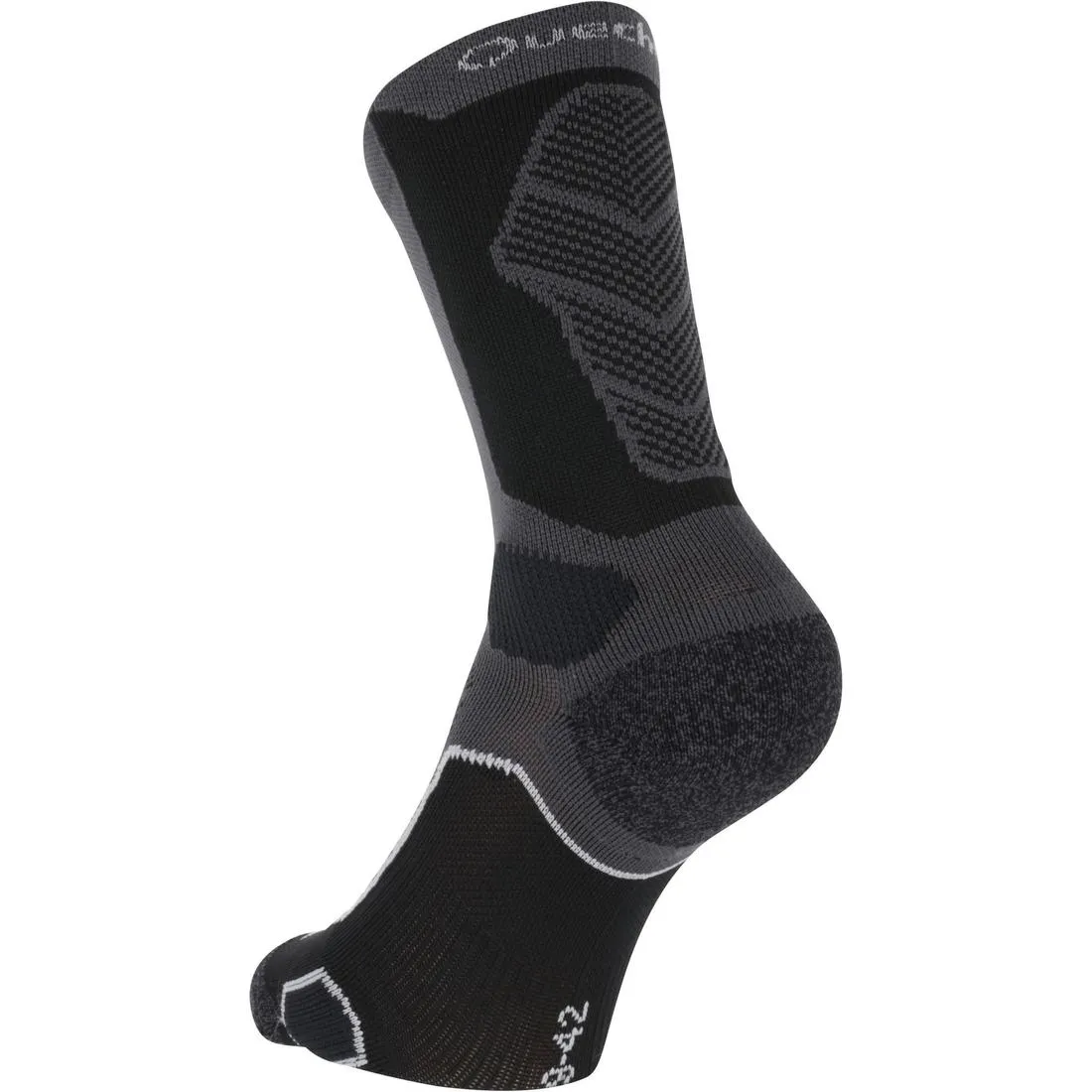 High-Top Walking Socks - 2 Pairs - Grey