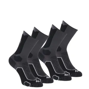 High-Top Walking Socks - 2 Pairs - Grey