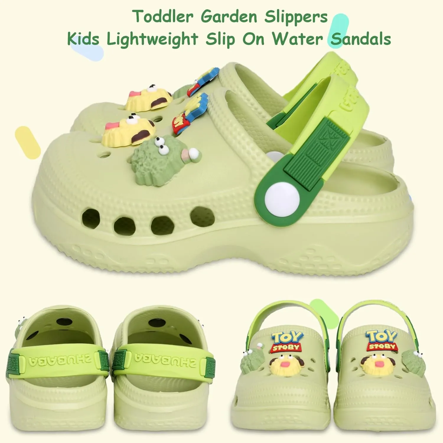 Kids Girls Boys Clogs Garden Shoes Toddler Slides Sandals Children Water Shower Beach Pool Slippers Indoor Outdoor Slip On Cute Water Slipper Shoes(Toddler/Little Kids)