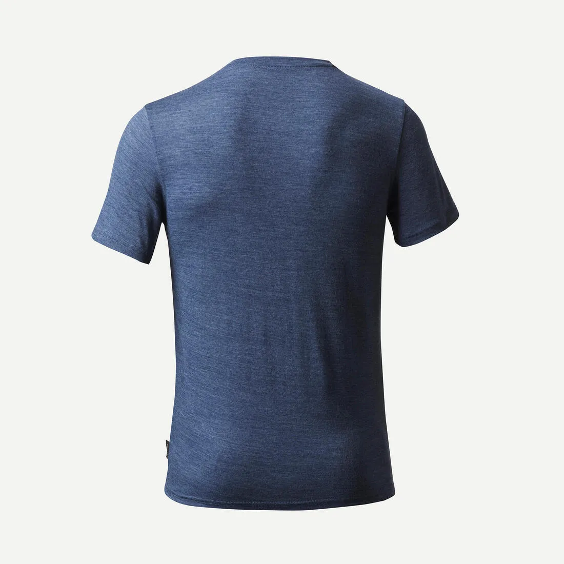 Men’s short-sleeved Merino wool hiking travel t-shirt - TRAVEL 500