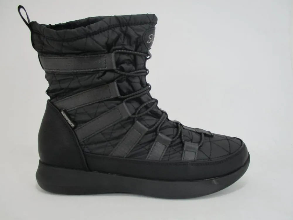Skechers scarponcino alto da donna Boulder East Stone 49806 BLK black