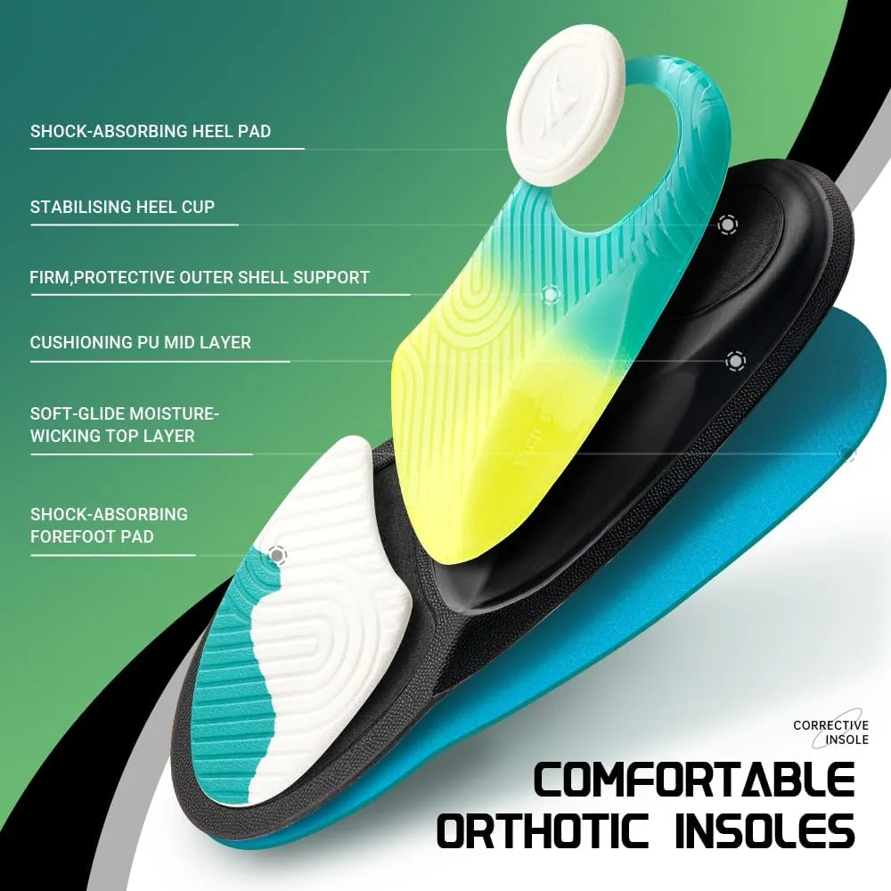 VALSOLE 210  lbs Heavy Duty Support Pain Relief Orthotics for Men Women,Plantar Fasciitis Insoles,High Arch Support Insoles,for Flat Feet,Metatarsalgia,Arch Pain,Heel Pain,Work Boot Shoe Insole