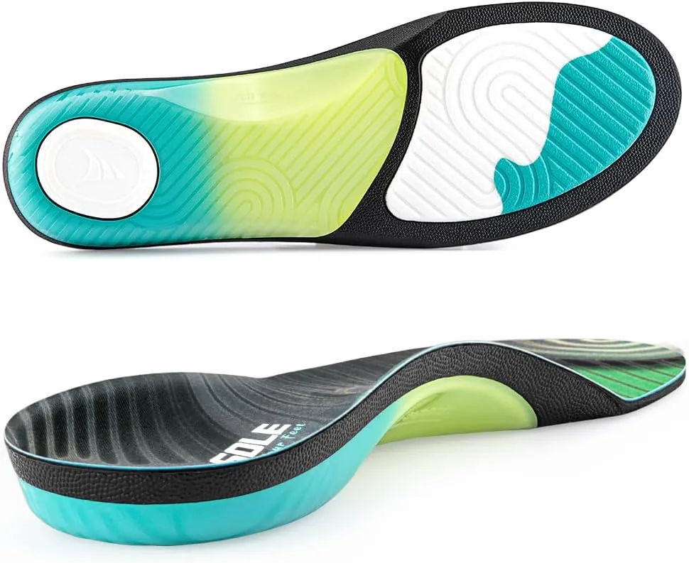 VALSOLE 210  lbs Heavy Duty Support Pain Relief Orthotics for Men Women,Plantar Fasciitis Insoles,High Arch Support Insoles,for Flat Feet,Metatarsalgia,Arch Pain,Heel Pain,Work Boot Shoe Insole