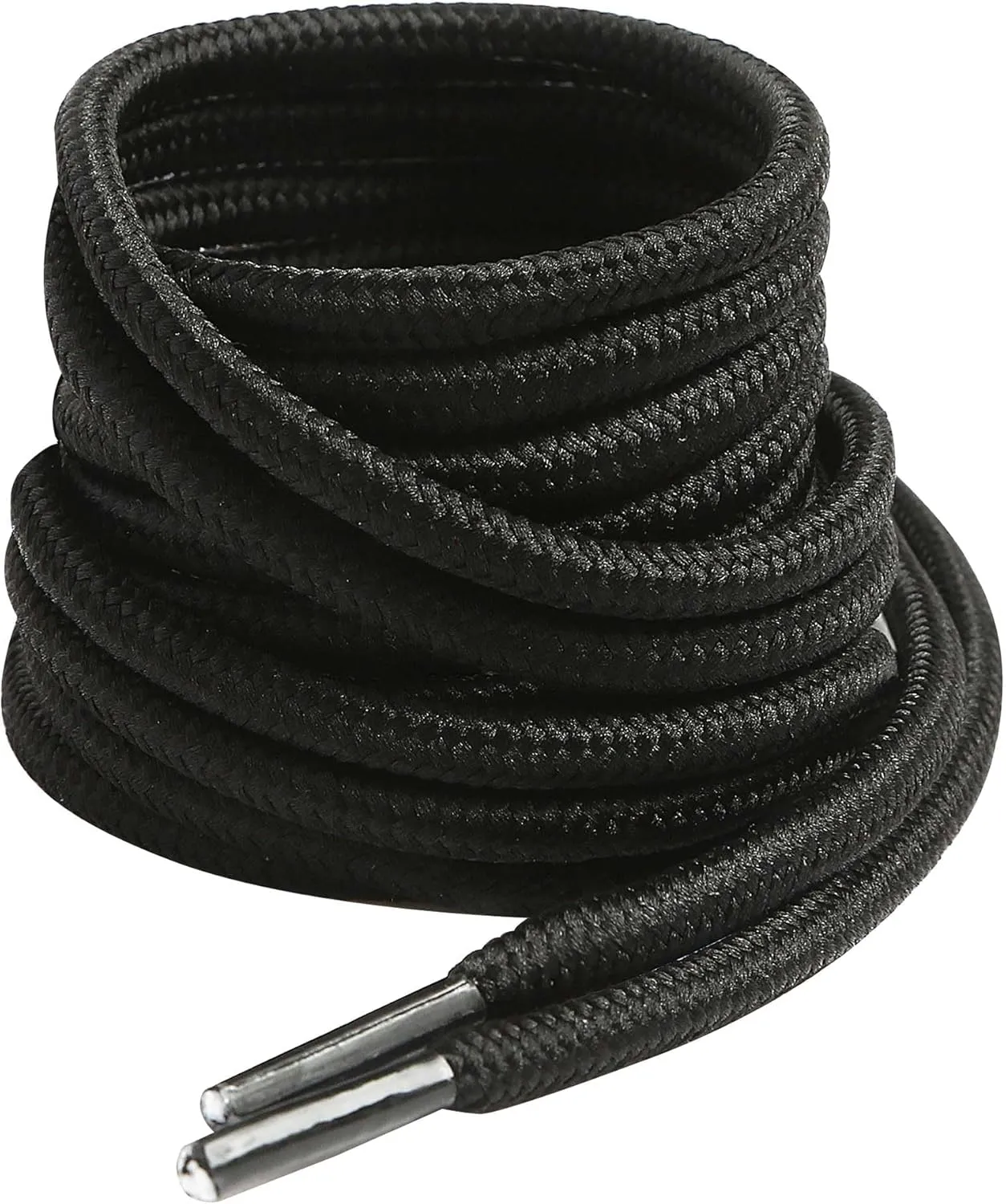 VSUDO 2 Pairs Round Boot Laces, 5/32" Outdoor Work & Hiking Shoe Laces for Boots